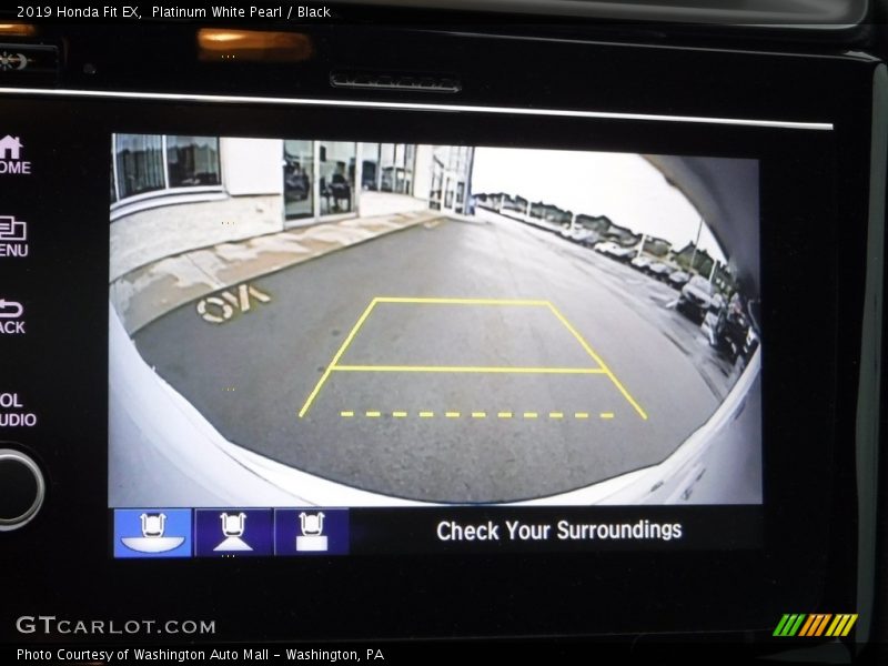 Platinum White Pearl / Black 2019 Honda Fit EX