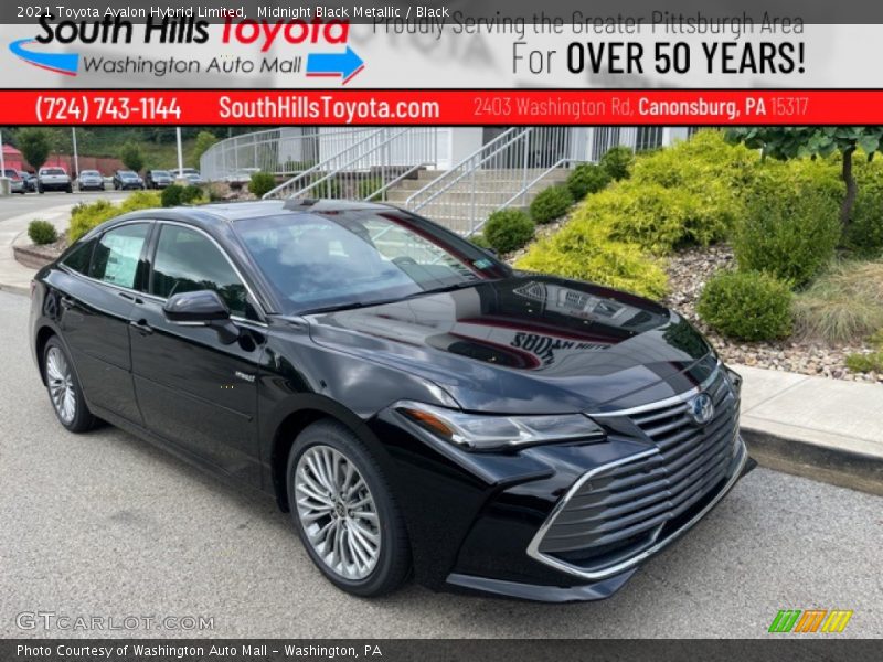 Midnight Black Metallic / Black 2021 Toyota Avalon Hybrid Limited