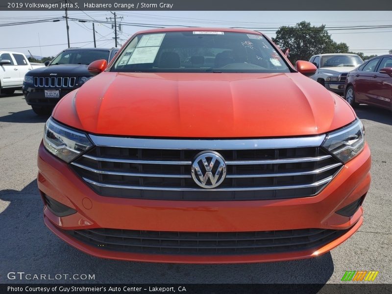 Habanero Orange / Storm Gray 2019 Volkswagen Jetta S