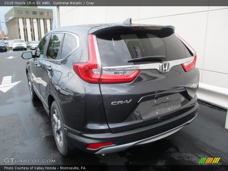 Gunmetal Metallic / Gray 2018 Honda CR-V EX AWD