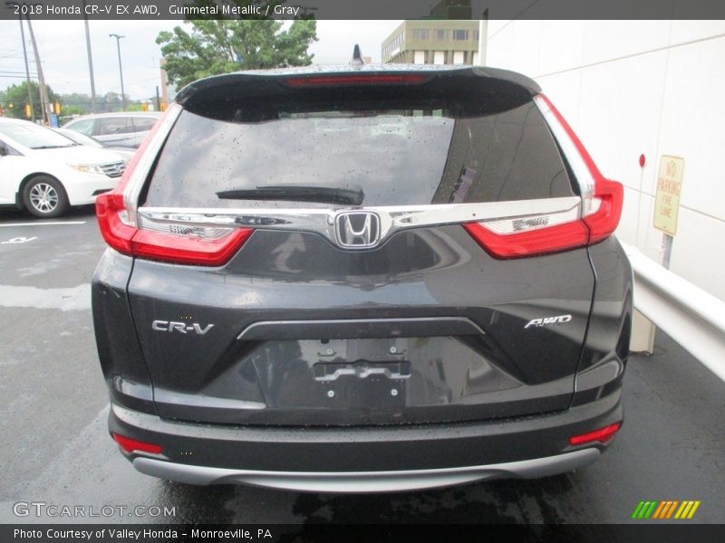 Gunmetal Metallic / Gray 2018 Honda CR-V EX AWD