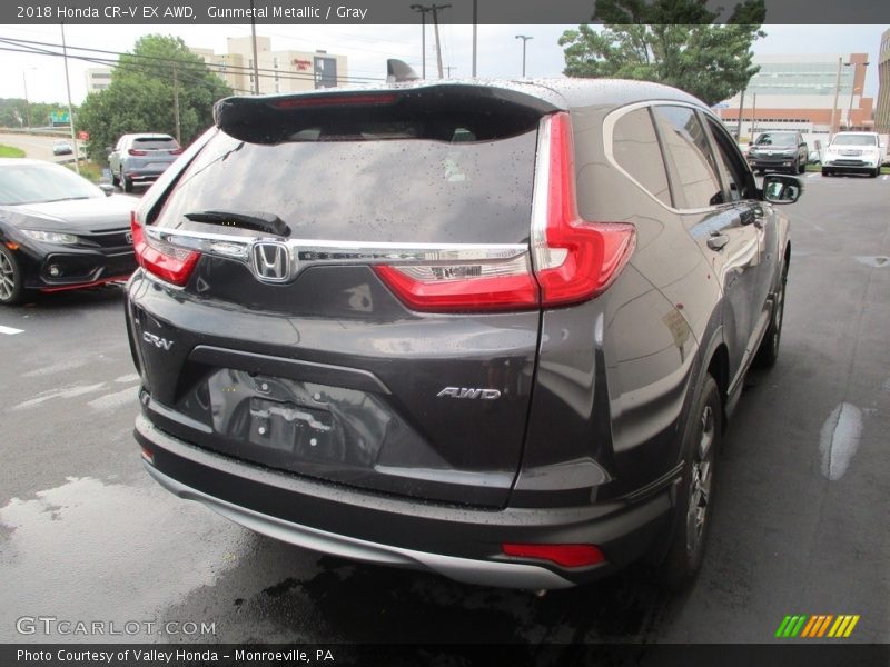 Gunmetal Metallic / Gray 2018 Honda CR-V EX AWD