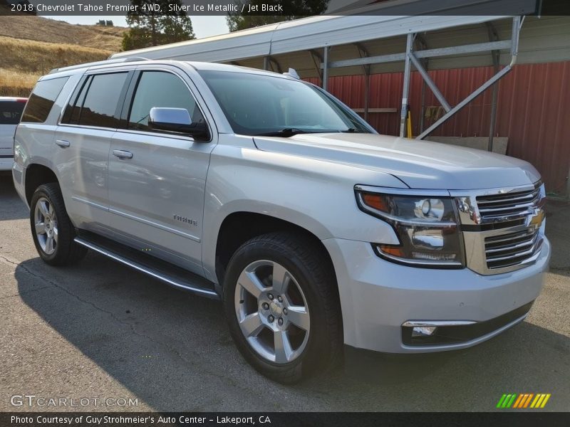 Silver Ice Metallic / Jet Black 2018 Chevrolet Tahoe Premier 4WD