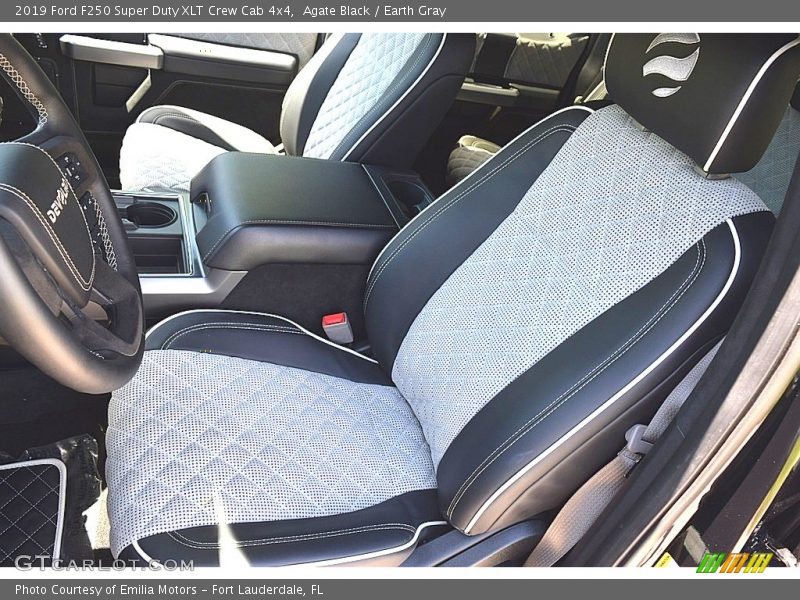 Agate Black / Earth Gray 2019 Ford F250 Super Duty XLT Crew Cab 4x4