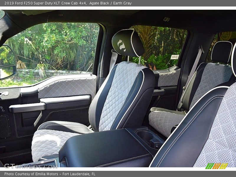 Agate Black / Earth Gray 2019 Ford F250 Super Duty XLT Crew Cab 4x4