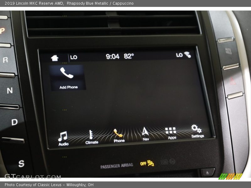 Controls of 2019 MKC Reserve AWD