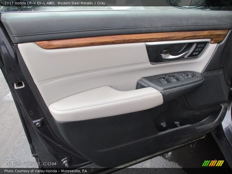 Modern Steel Metallic / Gray 2017 Honda CR-V EX-L AWD