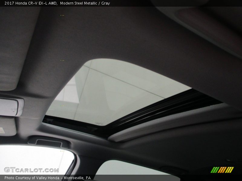 Modern Steel Metallic / Gray 2017 Honda CR-V EX-L AWD