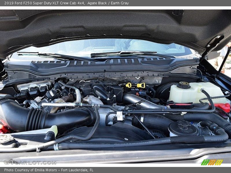 Agate Black / Earth Gray 2019 Ford F250 Super Duty XLT Crew Cab 4x4