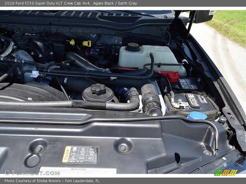 Agate Black / Earth Gray 2019 Ford F250 Super Duty XLT Crew Cab 4x4