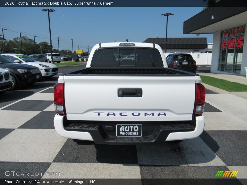 Super White / Cement 2020 Toyota Tacoma SR Double Cab