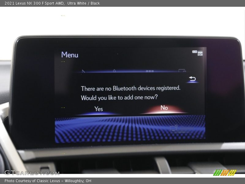 Controls of 2021 NX 300 F Sport AWD