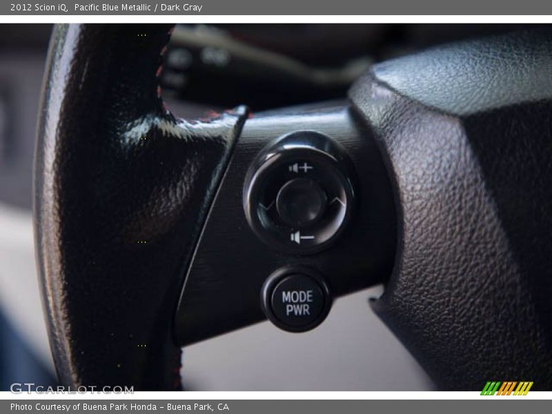 Pacific Blue Metallic / Dark Gray 2012 Scion iQ