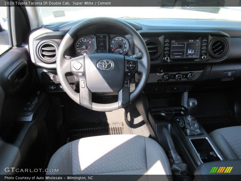 Super White / Cement 2020 Toyota Tacoma SR Double Cab