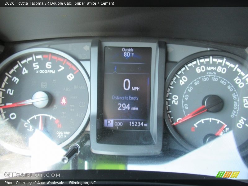 Super White / Cement 2020 Toyota Tacoma SR Double Cab