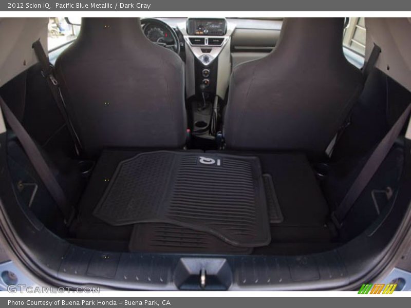 Pacific Blue Metallic / Dark Gray 2012 Scion iQ