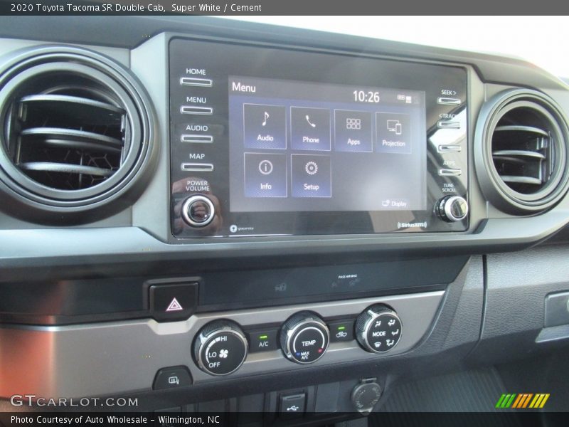 Super White / Cement 2020 Toyota Tacoma SR Double Cab