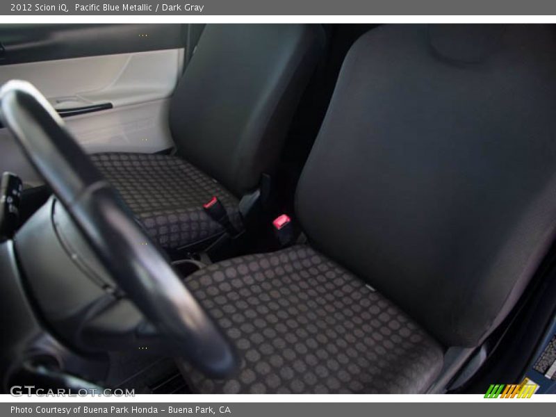 Pacific Blue Metallic / Dark Gray 2012 Scion iQ