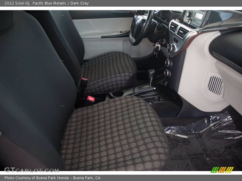 Pacific Blue Metallic / Dark Gray 2012 Scion iQ