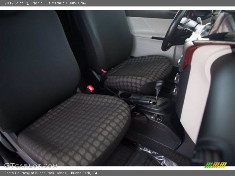 Pacific Blue Metallic / Dark Gray 2012 Scion iQ