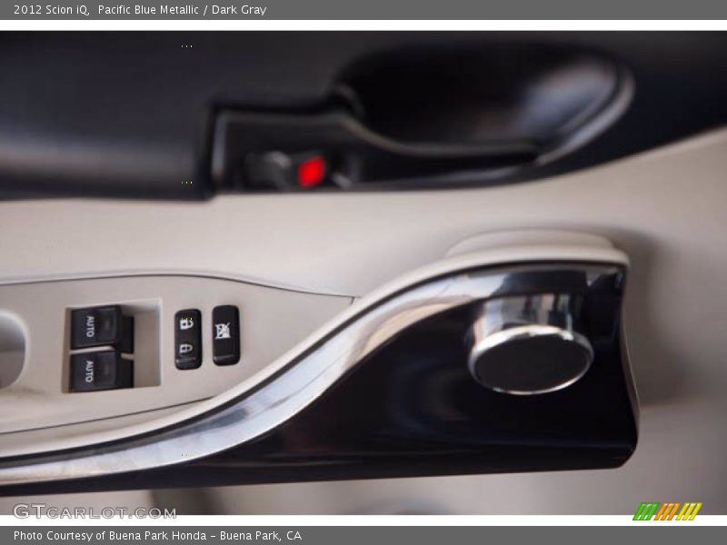 Pacific Blue Metallic / Dark Gray 2012 Scion iQ