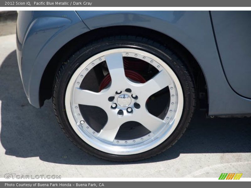 Pacific Blue Metallic / Dark Gray 2012 Scion iQ