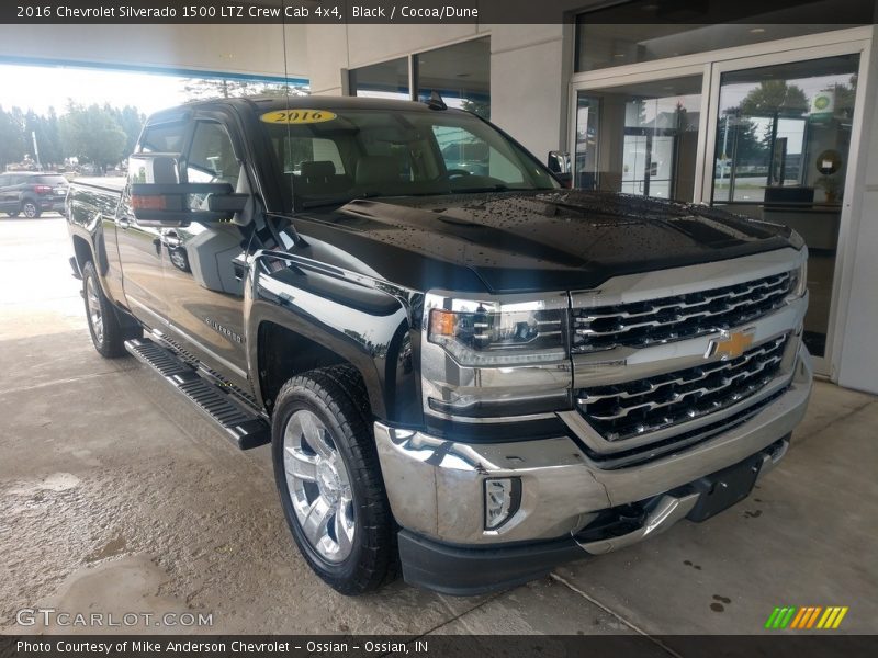 Black / Cocoa/Dune 2016 Chevrolet Silverado 1500 LTZ Crew Cab 4x4