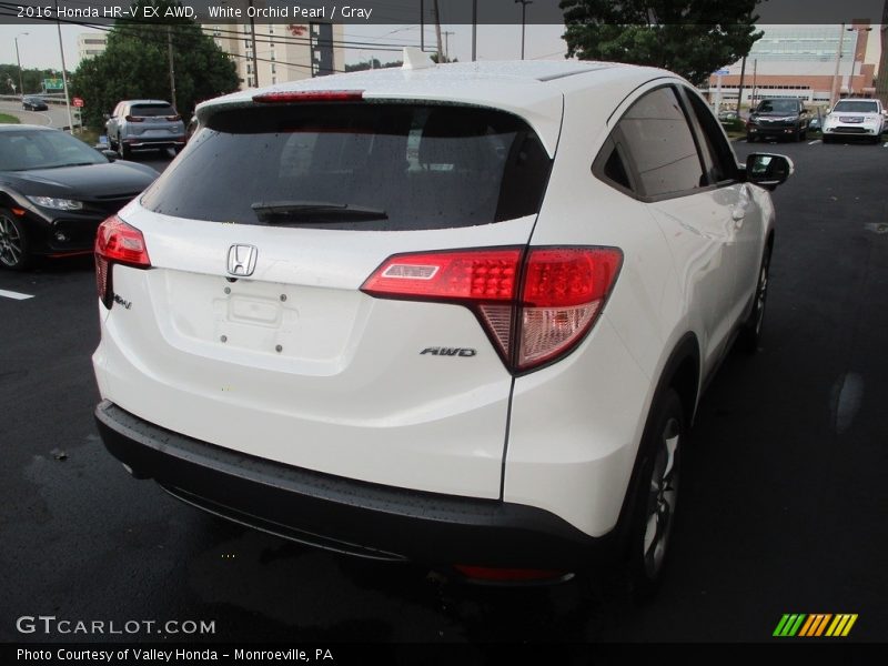 White Orchid Pearl / Gray 2016 Honda HR-V EX AWD