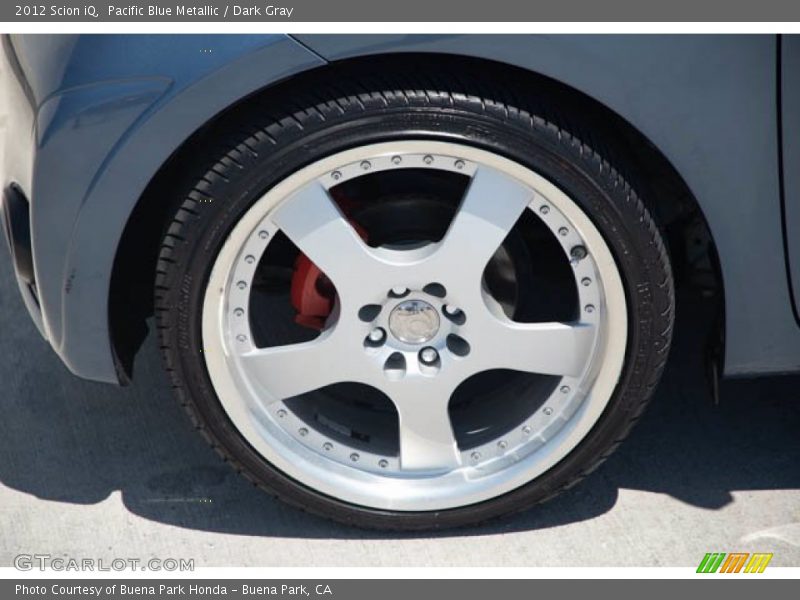 Pacific Blue Metallic / Dark Gray 2012 Scion iQ