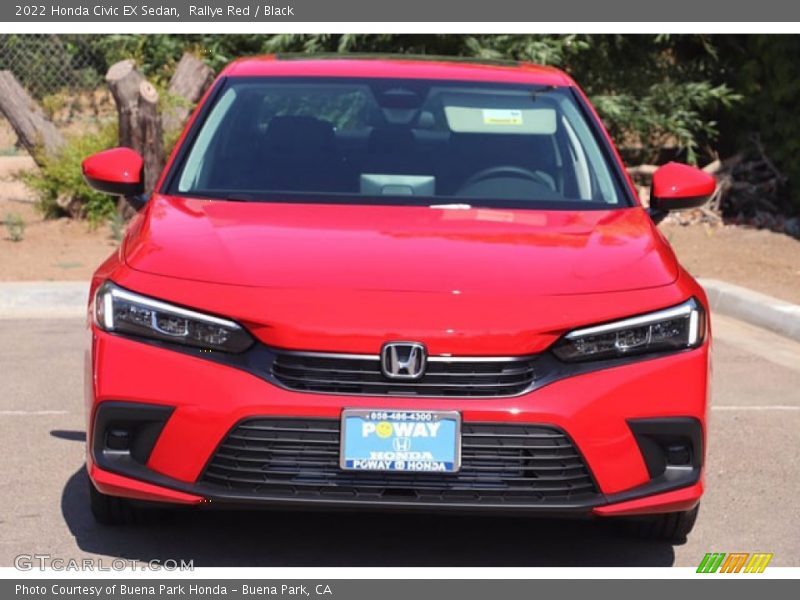 Rallye Red / Black 2022 Honda Civic EX Sedan
