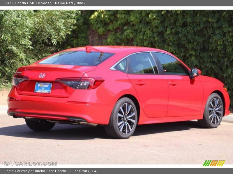 Rallye Red / Black 2022 Honda Civic EX Sedan