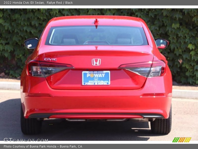 Rallye Red / Black 2022 Honda Civic EX Sedan