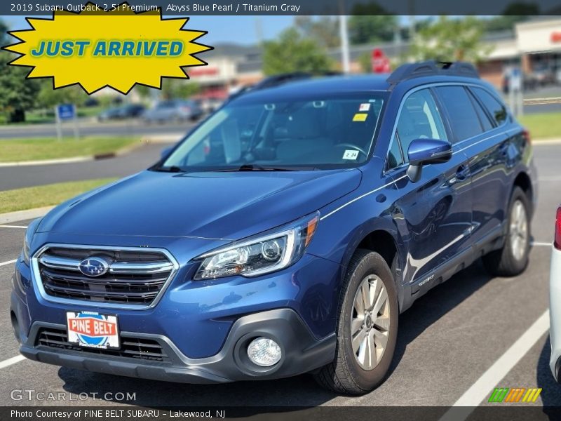 Abyss Blue Pearl / Titanium Gray 2019 Subaru Outback 2.5i Premium