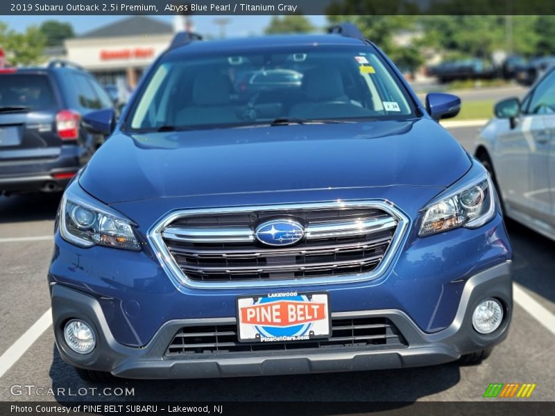 Abyss Blue Pearl / Titanium Gray 2019 Subaru Outback 2.5i Premium
