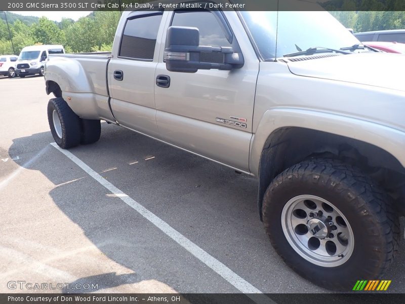 Pewter Metallic / Dark Pewter 2003 GMC Sierra 3500 SLT Crew Cab 4x4 Dually