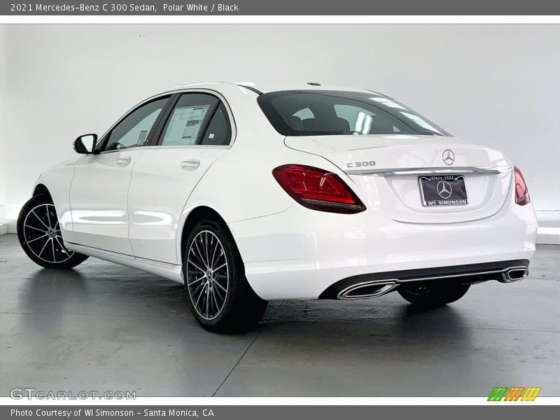 Polar White / Black 2021 Mercedes-Benz C 300 Sedan