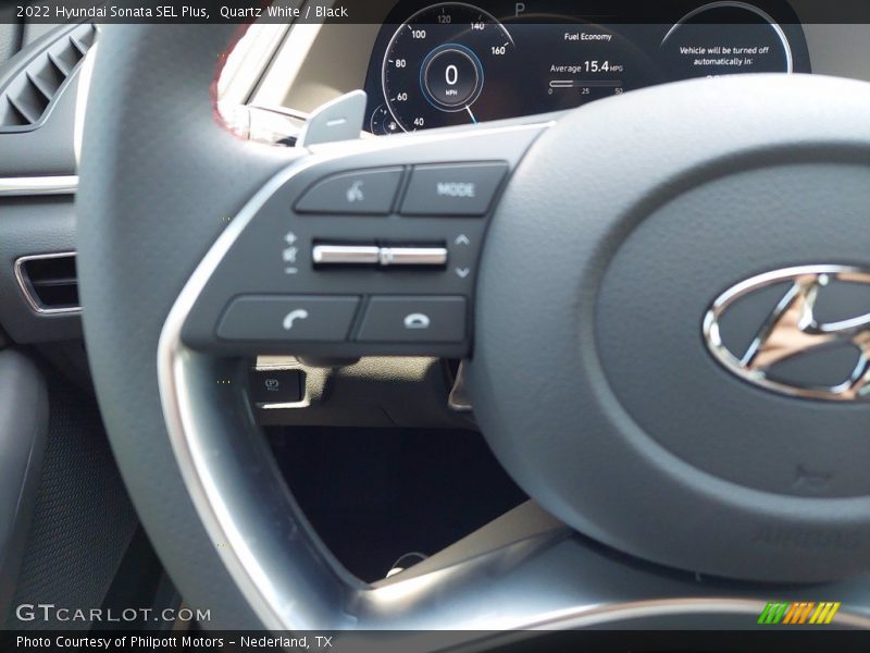 Quartz White / Black 2022 Hyundai Sonata SEL Plus