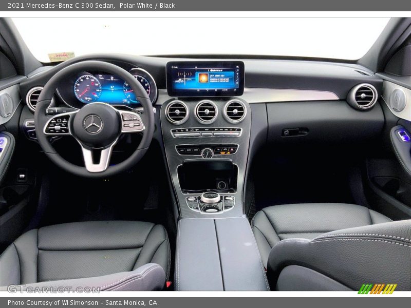 Polar White / Black 2021 Mercedes-Benz C 300 Sedan