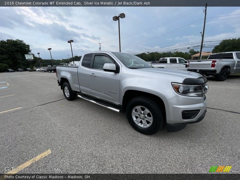 Silver Ice Metallic / Jet Black/Dark Ash 2016 Chevrolet Colorado WT Extended Cab