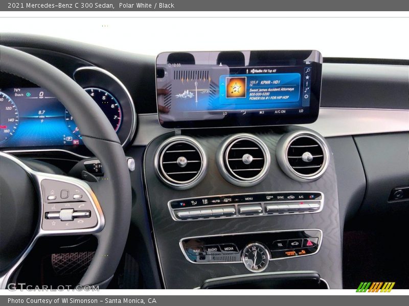 Polar White / Black 2021 Mercedes-Benz C 300 Sedan