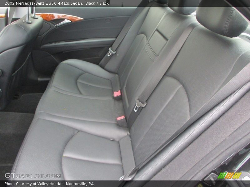 Black / Black 2009 Mercedes-Benz E 350 4Matic Sedan