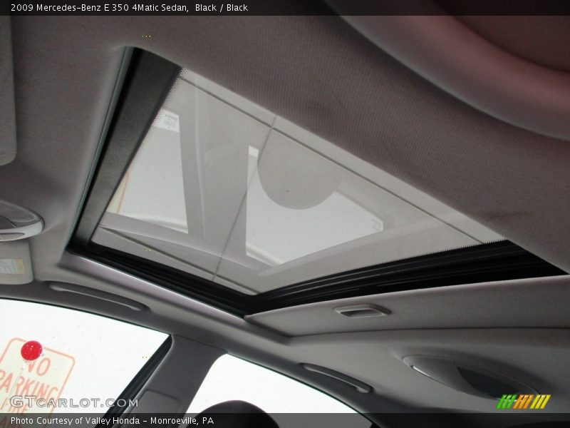 Black / Black 2009 Mercedes-Benz E 350 4Matic Sedan
