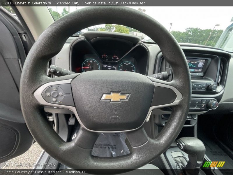 Silver Ice Metallic / Jet Black/Dark Ash 2016 Chevrolet Colorado WT Extended Cab