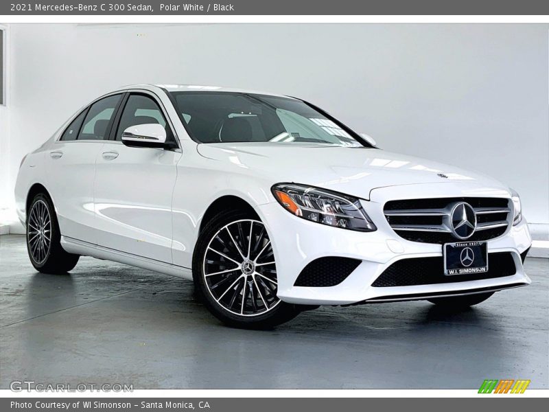 Polar White / Black 2021 Mercedes-Benz C 300 Sedan