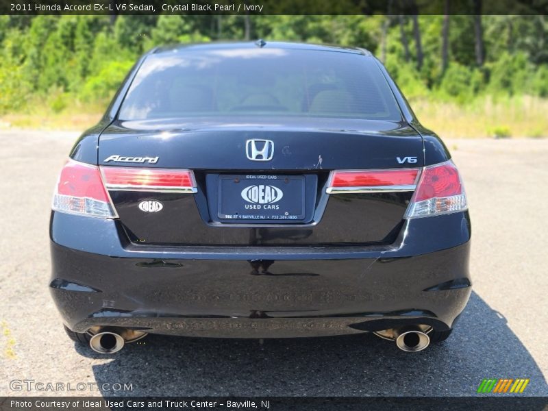 Crystal Black Pearl / Ivory 2011 Honda Accord EX-L V6 Sedan
