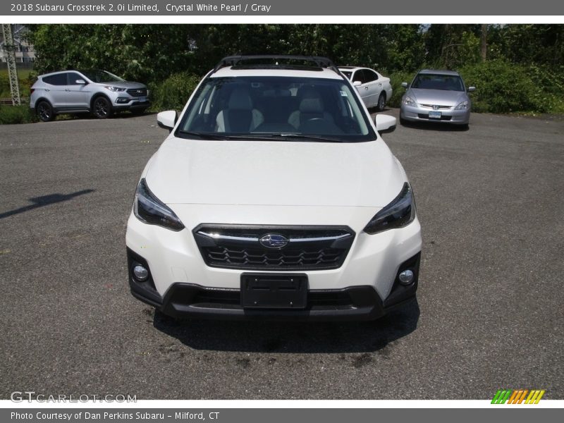 Crystal White Pearl / Gray 2018 Subaru Crosstrek 2.0i Limited