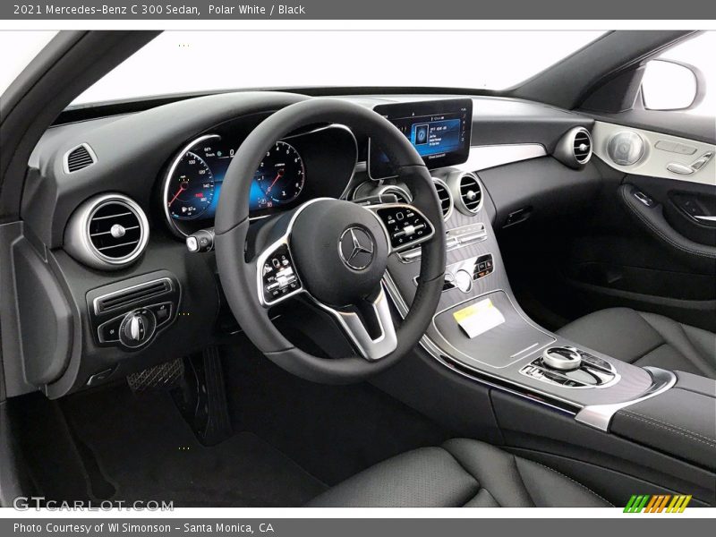 Polar White / Black 2021 Mercedes-Benz C 300 Sedan