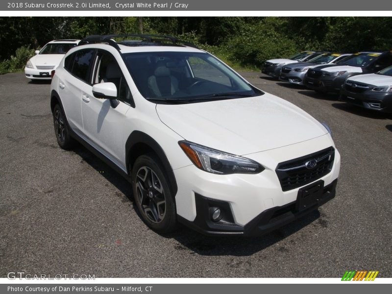 Crystal White Pearl / Gray 2018 Subaru Crosstrek 2.0i Limited