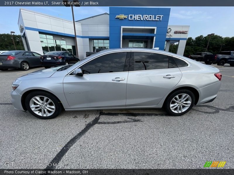 Silver Ice Metallic / Jet Black 2017 Chevrolet Malibu LT
