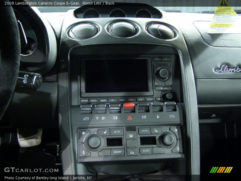 Rosso Leto / Black 2008 Lamborghini Gallardo Coupe E-Gear